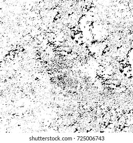 Black and white grunge. Vector monochrome abstract texture. Stains, splashes, scratches, chips, scuff the old surface. Vintage elements for design and print