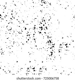 Black and white grunge. Vector monochrome abstract texture. Stains, splashes, scratches, chips, scuff the old surface. Vintage elements for design and print