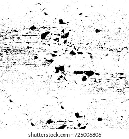 Black and white grunge. Vector monochrome abstract texture. Stains, splashes, scratches, chips, scuff the old surface. Vintage elements for design and print