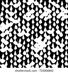 Black and white grunge. Vector monochrome abstract texture. Stains, splashes, scratches, chips, scuff the old surface. Vintage elements for design and print