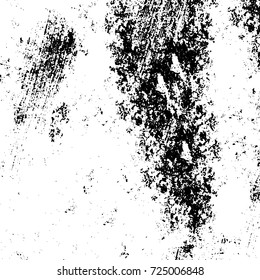 Black and white grunge. Vector monochrome abstract texture. Stains, splashes, scratches, chips, scuff the old surface. Vintage elements for design and print