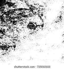 Black and white grunge. Vector monochrome abstract texture. Stains, splashes, scratches, chips, scuff the old surface. Vintage elements for design and print