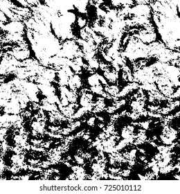 Black and white grunge. Vector monochrome abstract texture. Stains, splashes, scratches, chips, scuff the old surface. Vintage elements for design and print
