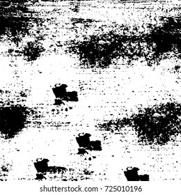 Black and white grunge. Vector monochrome abstract texture. Stains, splashes, scratches, chips, scuff the old surface. Vintage elements for design and print