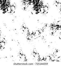 Black and white grunge. Vector monochrome abstract texture. Stains, splashes, scratches, chips, scuff the old surface. Vintage elements for design and print