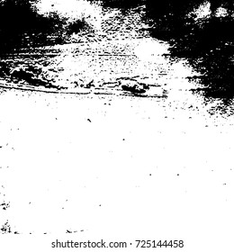 Black and white grunge. Vector monochrome abstract texture. Stains, splashes, scratches, chips, scuff the old surface. Vintage elements for design and print