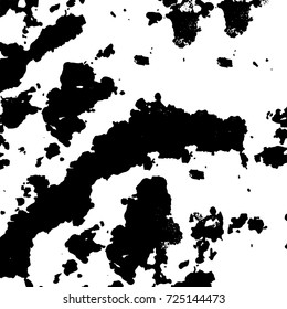 Black and white grunge. Vector monochrome abstract texture. Stains, splashes, scratches, chips, scuff the old surface. Vintage elements for design and print