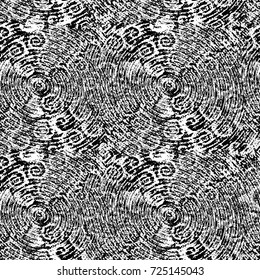 Black and white grunge. Vector monochrome abstract texture. Stains, splashes, scratches, chips, scuff the old surface. Vintage elements for design and print