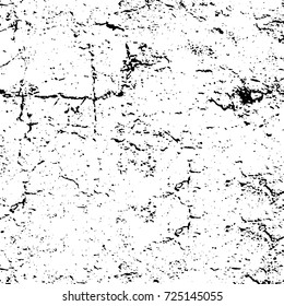 Black and white grunge. Vector monochrome abstract texture. Stains, splashes, scratches, chips, scuff the old surface. Vintage elements for design and print