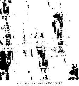 Black and white grunge. Vector monochrome abstract texture. Stains, splashes, scratches, chips, scuff the old surface. Vintage elements for design and print