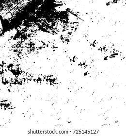 Black and white grunge. Vector monochrome abstract texture. Stains, splashes, scratches, chips, scuff the old surface. Vintage elements for design and print