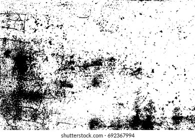 Black and white grunge vector texture background,