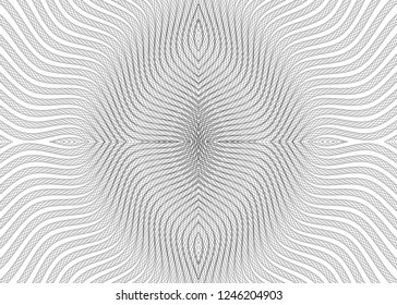 Black and white guilloche secure design