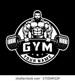 Bodybuilding Gym Logo Design Stock Vector (Royalty Free) 1629900295