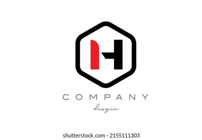 Black White H Alphabet Letter Logo Stock Vector (Royalty Free ...