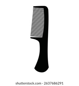 black and white hair comb used to tidy hair