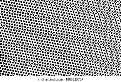 Black and white halftone. Abstract monochrome texture. Gradient background. Chaotic elements. Background for the site. Template for printing on t-shirts, business cards, posters, fabric