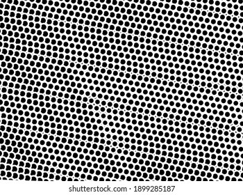 Black and white halftone. Abstract monochrome texture. Gradient background. Chaotic elements. Background for the site. Template for printing on t-shirts, business cards, posters, fabric