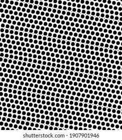 Black and white halftone. Abstract monochrome texture. Gradient background. Chaotic elements. Background for the site. Template for printing on t-shirts, business cards, posters, fabric