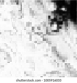 Black and white halftone. Abstract pattern monochrome vector. The texture of the spots of ink print and design