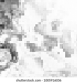 Black and white halftone. Abstract pattern monochrome vector. The texture of the spots of ink print and design