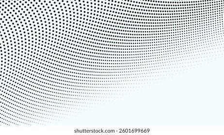 Black and white halftone abstract pattern for backdrop or fabric style