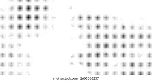Black and white halftone abstract pattern of black dots on a white background eps10.
