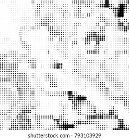 Black and white halftone. Abstract pattern monochrome vector. The texture of the spots of ink print and design
