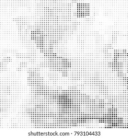 Black and white halftone. Abstract pattern monochrome vector. The texture of the spots of ink print and design