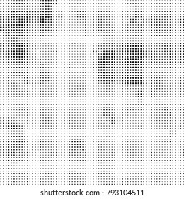 Black and white halftone. Abstract pattern monochrome vector. The texture of the spots of ink print and design