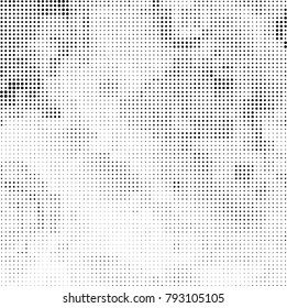 Black and white halftone. Abstract pattern monochrome vector. The texture of the spots of ink print and design