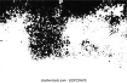 Black and white halftone. Abstract texture of dots