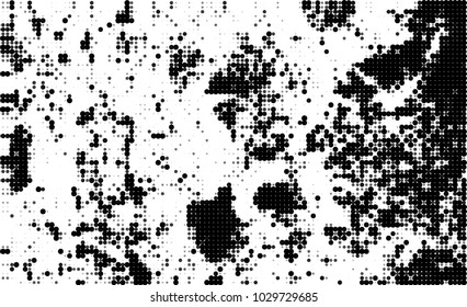 Black and white halftone. Abstract texture of dots