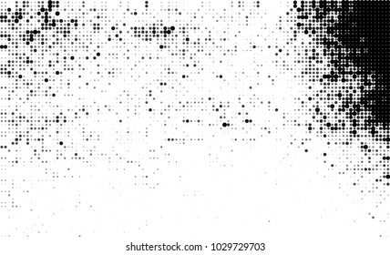 Black and white halftone. Abstract texture of dots