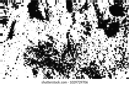 Black and white halftone. Abstract texture of dots