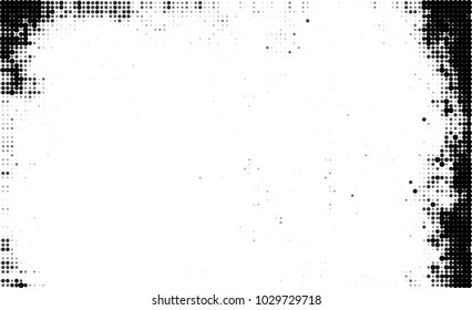 Black and white halftone. Abstract texture of dots
