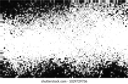 Black and white halftone. Abstract texture of dots