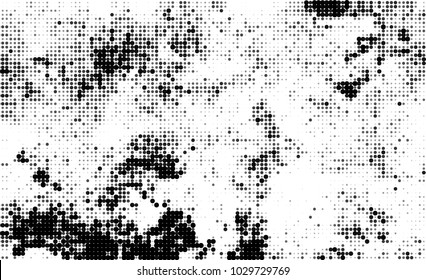 Black and white halftone. Abstract texture of dots