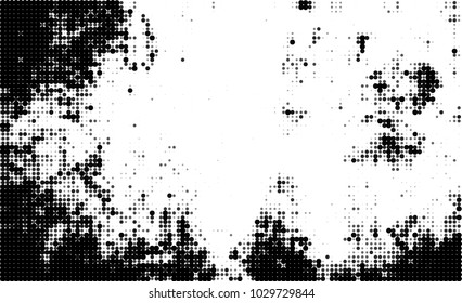 Black and white halftone. Abstract texture of dots