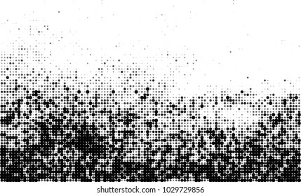 Black and white halftone. Abstract texture of dots