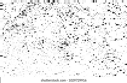 Black and white halftone. Abstract texture of dots