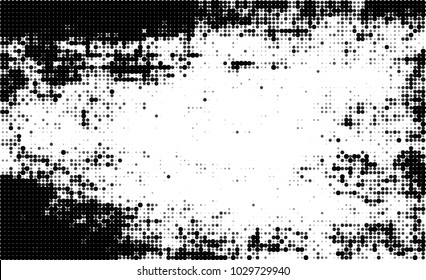 Black and white halftone. Abstract texture of dots
