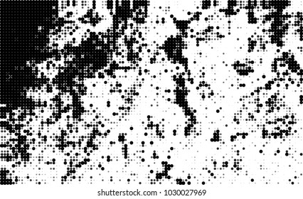 Black and white halftone. Abstract texture of dots