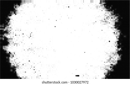 Black and white halftone. Abstract texture of dots