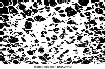 Black and white halftone. Abstract texture of dots