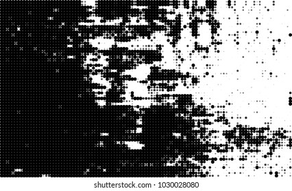 Black and white halftone. Abstract texture of dots