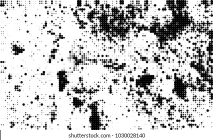 Black and white halftone. Abstract texture of dots
