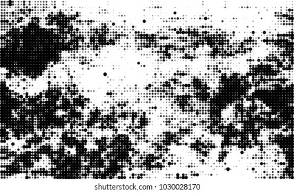Black and white halftone. Abstract texture of dots