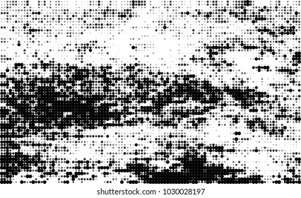 Black and white halftone. Abstract texture of dots