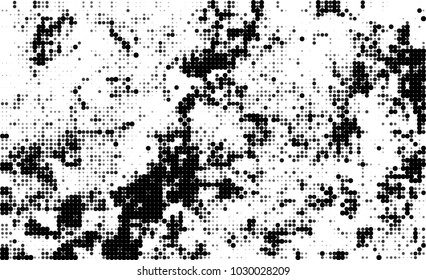 Black and white halftone. Abstract texture of dots